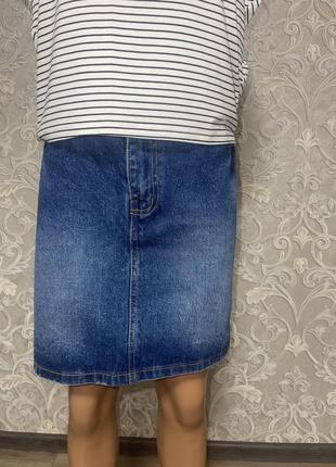 Фирменная джинсовая юбка1 фото