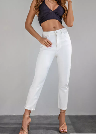 (884) отличные белые джинсы max&liu (италия)/размер  l/461 фото