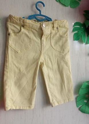 Жовті джинсові шорти на дівчинку 5-6 років2 фото