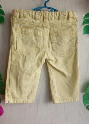 Жовті джинсові шорти на дівчинку 5-6 років4 фото