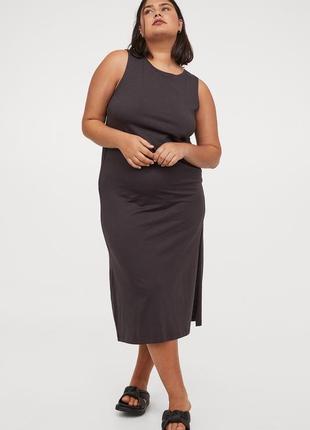 Новое платье миди h&m хлопок + модал3 фото