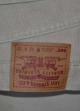 Джинсы вельветовые levis 565 jeans made in mexico9 фото