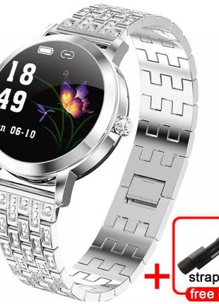 Женские умные смарт часы smart watch 3h серебристые фитнес браслет трекер1 фото