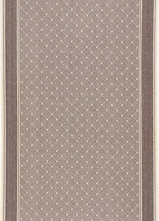 Ковер безворсовый на резиновой основе karat flex run 1944/91 0.80x2.50 м коричневый бежевый