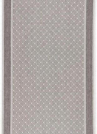 Ковер безворсовый на резиновой основе karat flex run 1944/80 1.20x1.50 м черный серый