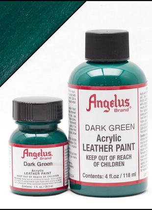 Краска для кожи angelus dark green (темно-зеленый)