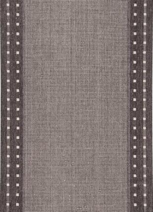 Ковер безворсовый на резиновой основе karat flex run 1963/80 1.50x4.00 м черный