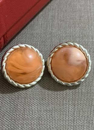 1300/7 серьги клипсы винтаж