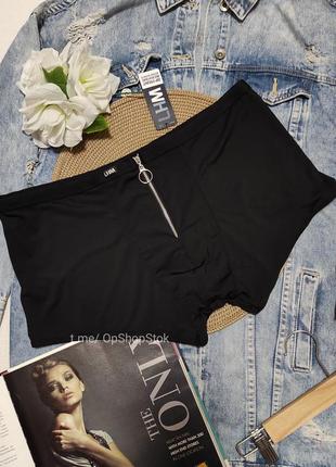 Черные плавки эксклюзивная модель трусы мужские с молнией по фигуре в утяжелительную боксеры