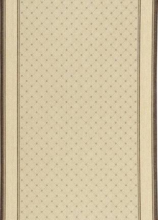 Ковер безворсовый на резиновой основе karat flex run 1944/19 0.67x1.10 м бежевый коричневый