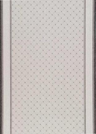 Ковер безворсовый на резиновой основе karat flex run 1944/08 1.20x1.90 м серый