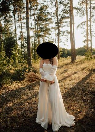 Весільна сукня б/у від естель1 фото