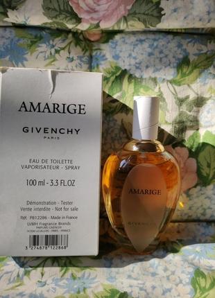 Ноий парфум вінтаж тестер givenchy amarige 100мл.