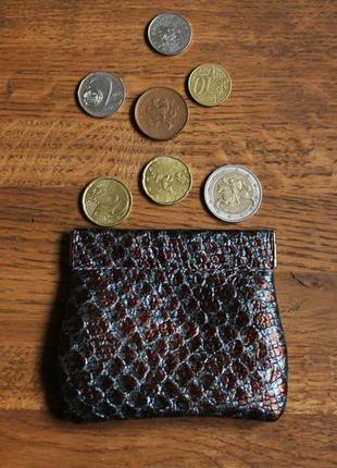 Кожаный кошелек для монет4 фото