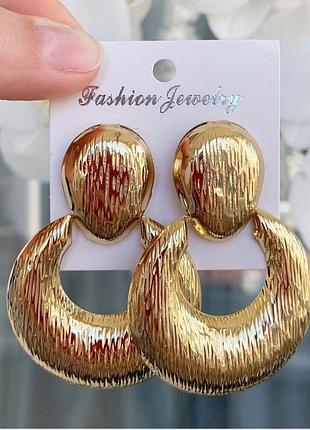 Сережки у стилі zara зара золото вінтаж сережки