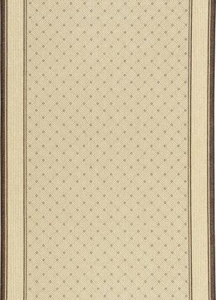 Ковер безворсовый на резиновой основе karat flex run 1944/19 2.00x4.20 м коричневый бежевый