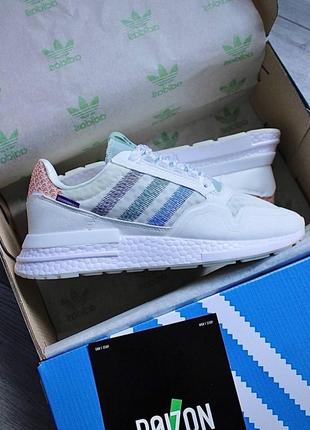 Adidas zx 500 white7 фото