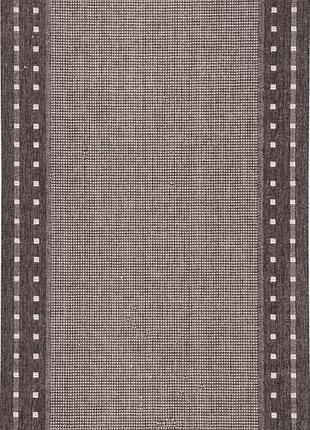 Ковер безворсовый на резиновой основе karat flex run 1963/80 1.00x1.40 м черный