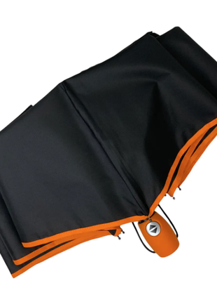 Класична парасоля-автомат на 8 спиць з помаранчевою смужкою