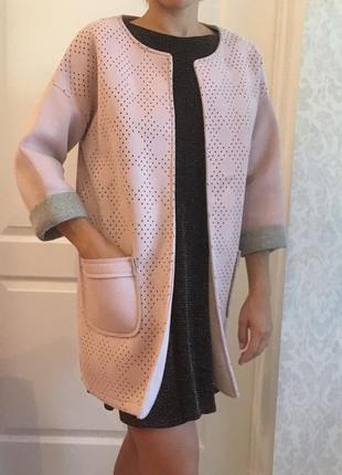 Лёгкий пиджак нежно розового цвета2 фото