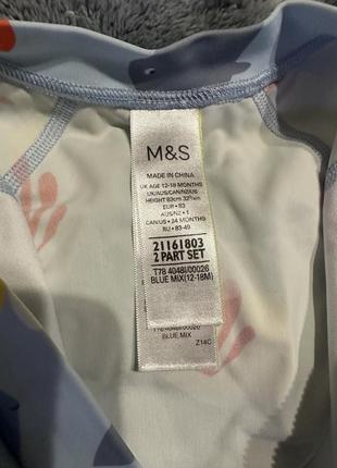 Стильный плавательный костюм m&s, купальник, плавки3 фото