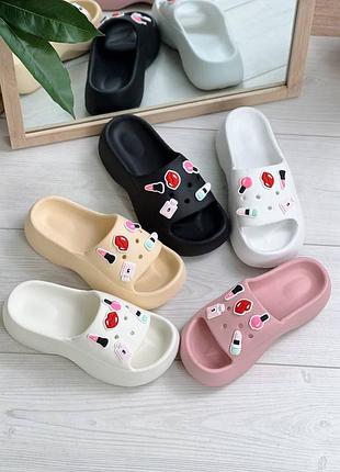 ❤️ шлепанцы с декором