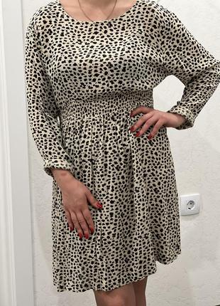 Леопардова сукня / плаття / платье с леопардовым принтом2 фото