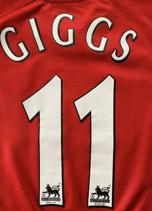 Подростковая винтажная коллекционная футбольная джерси umbro manchester united 11 giggs6 фото