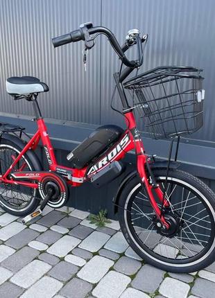Електровелосипед складаний 20" cubic-bike fold 20" 450 w 8 ah 48 v red1 фото
