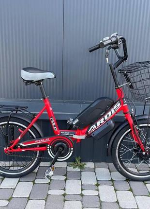 Электровелосипед складной 20" cubic-bike fold 20" 450w 8ah 48v red2 фото