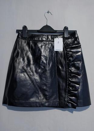 Юбка из кожзама, stradivarius