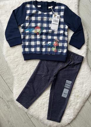 Комплект одягу лосіни джемпер 86 см mango carters f&f