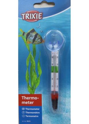Термометр в аквариум trixie стеклянный с присоской 11см