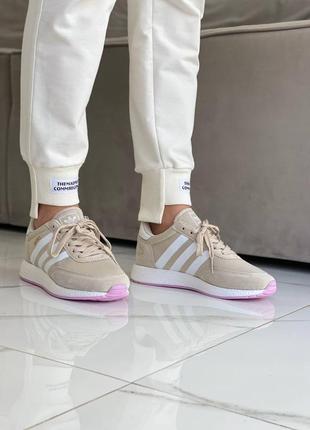 Кроссовки женские adidas iniki beige1 фото