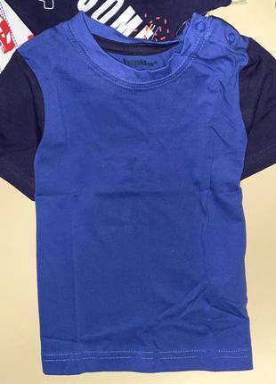Набор коттоновых футболок из 3 шт., с принтами// размер: 86/92/49/ бренд: lupilu5 фото