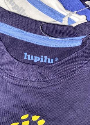 Набор коттоновых футболок из 3 шт., с принтами// размер: 86/92/49/ бренд: lupilu9 фото