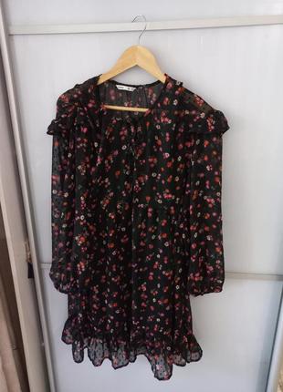 Платье h&m zara шифон