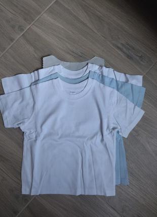Однотоні футболки george 1,5-2 роки. голуба.