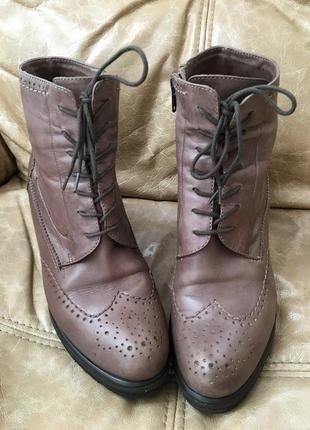 Женские кожаные ботинки, ботильоны броги maripe