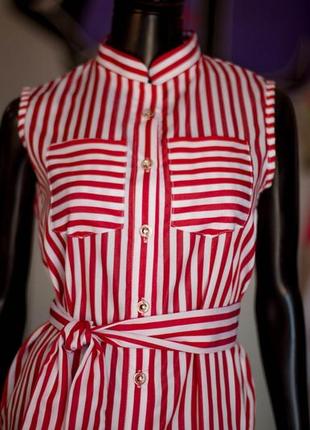 Велика расспродажа!!! сукня халат в червону смужку3 фото
