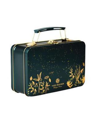 Коробка чемоданчик от ив роше, металлический сундучек от ив роше1 фото