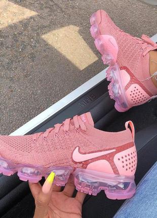 Nike air vapormax flyknit 2 ‘rust pink оригінал9 фото