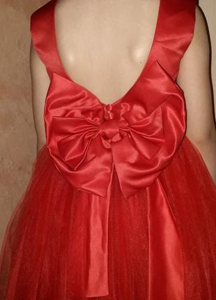 Червона святкова сукня4 фото