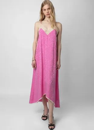 Платье розовое zadig & voltaire