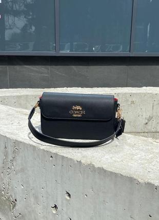 Сумка у стилі coach studio shoulder bag black7 фото