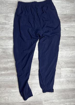 Puma vintage штаны l мужские на манжете темно-синие винтаж5 фото