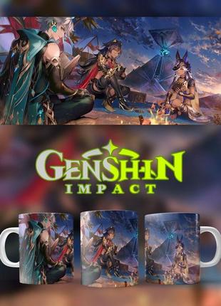 Кружка аниме геншин імпакт