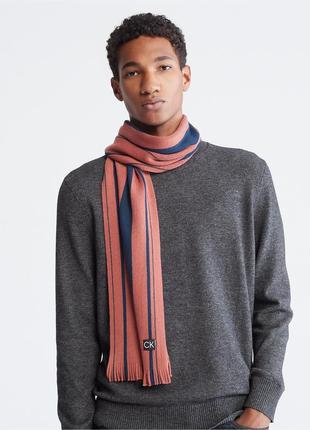 Новый шарф calvin klein ( ck tonal stripe scarf scarf ) с америки2 фото