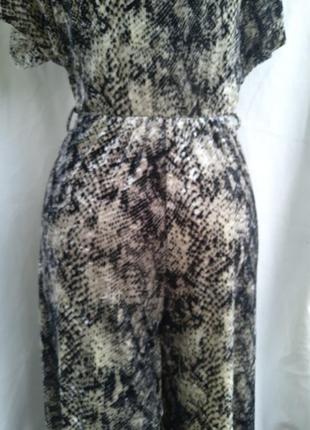 Шикарний жіночий велюровий комбінезон з кюлотами сукня, плаття с кюлотами6 фото