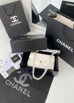 Сумка клатч Bolso bandolera Chanel Wallet on Chain en lona acolchada caqui
